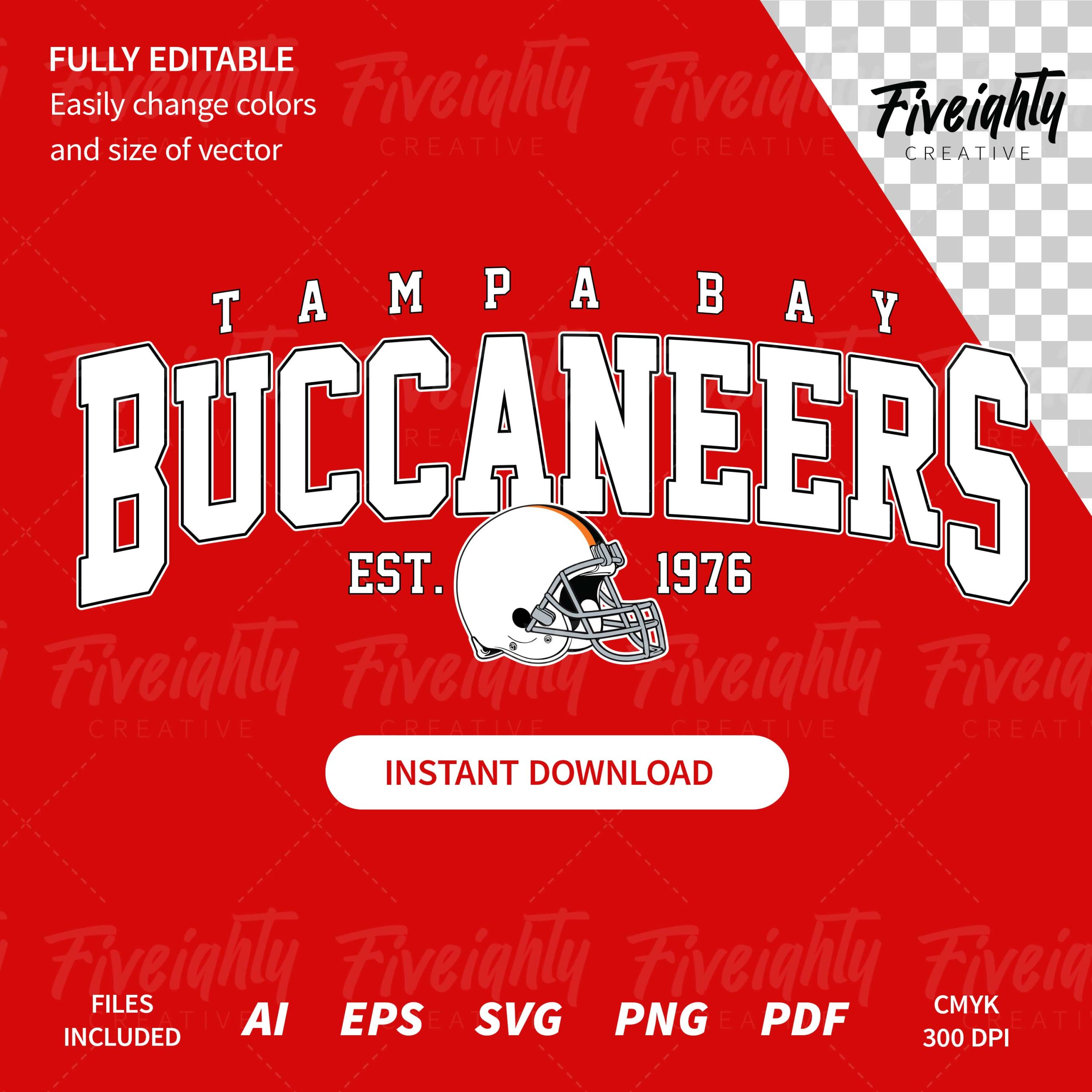 NFL – Tampa Bay Buccaneers Throwback Vector Art