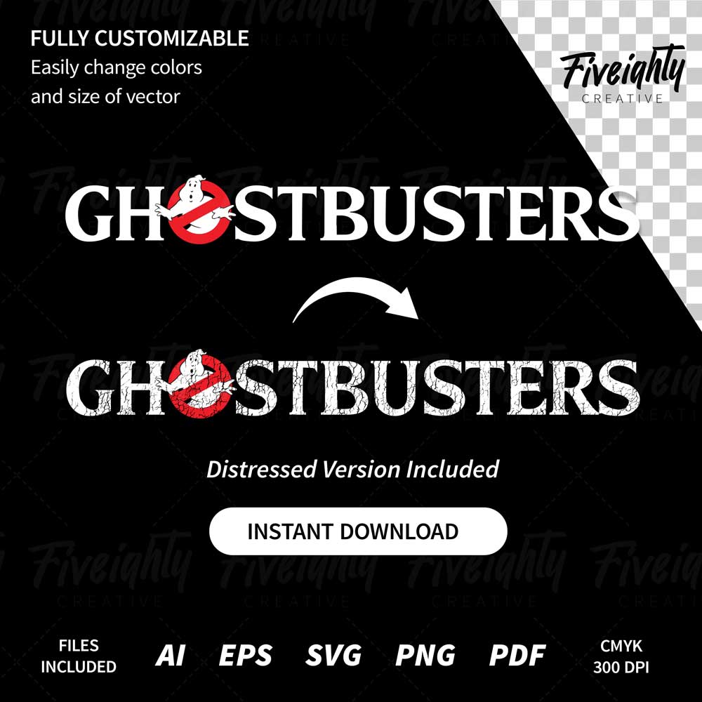 80s – Ghostbusters Logo Vector Art